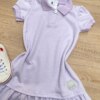 fernandaramoskids com br Vestido Infantil Feminino com Gola Polo Lilás 1
