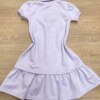 fernandaramoskids com br Vestido Infantil Feminino com Gola Polo Lilás 2