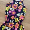 fernandaramoskids com br Vestido Infantil Feminino Curto Estampa Floral Fundo Azul Marinho 1