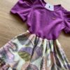 fernandaramoskids com br Vestido Infantil Feminino Curto Fúcsia Estampado 1