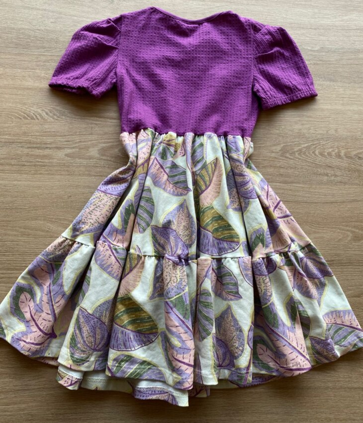 fernandaramoskids com br Vestido Infantil Feminino Curto Fúcsia Estampado 2
