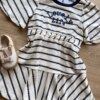 fernandaramoskids com br Vestido Infantil Feminino Curto Lovely Life Listrado 1