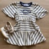 Vestido Infantil Feminino Curto Lovely Life Listrado Fernanda Ramos Kids