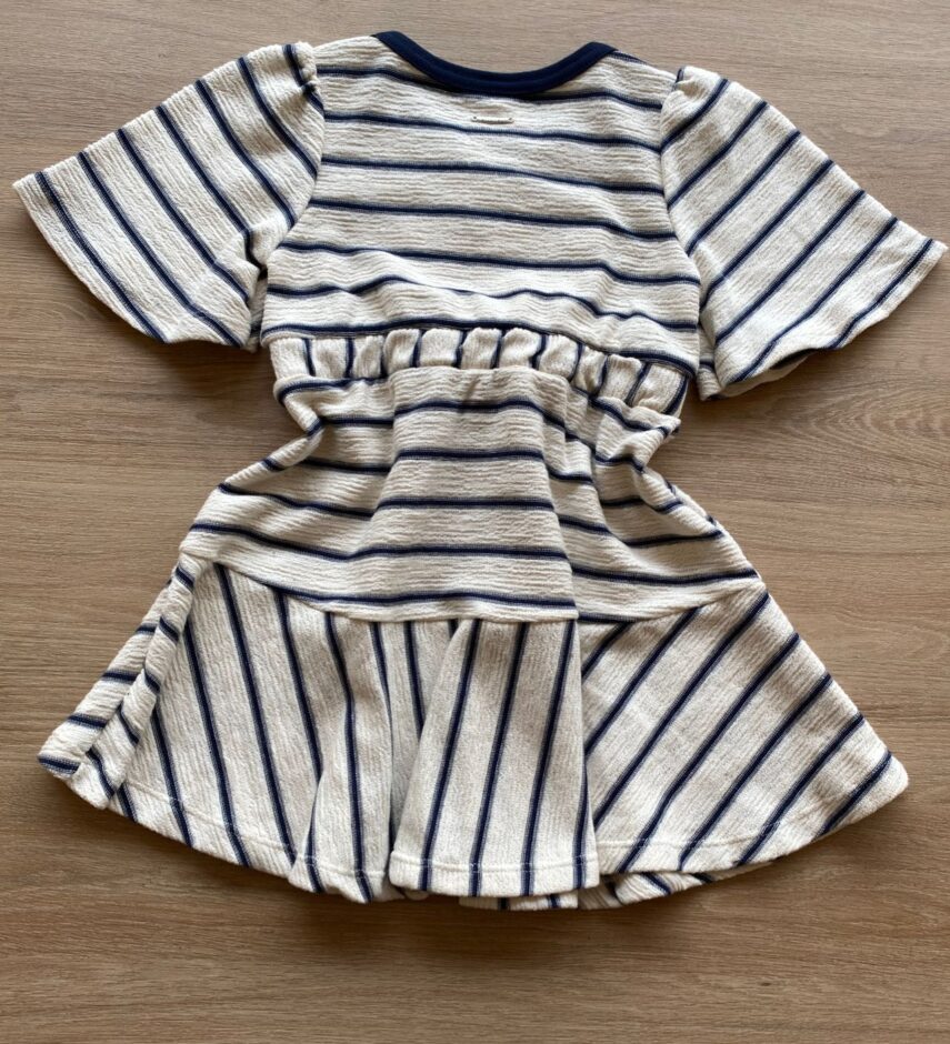 fernandaramoskids com br Vestido Infantil Feminino Curto Lovely Life Listrado 2