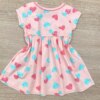fernandaramoskids com br Vestido Infantil Feminino de Malha Estampado Corações Salmão 2