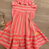 fernandaramoskids com br Vestido Infantil Feminino em Meia Malha de Alcinha Pink Flúor 1