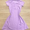 fernandaramoskids com br Vestido Infantil Feminino Gola Polo com Botões Lilás 2