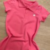 fernandaramoskids com br Vestido Infantil Feminino Gola Polo com Botões Rosa 1