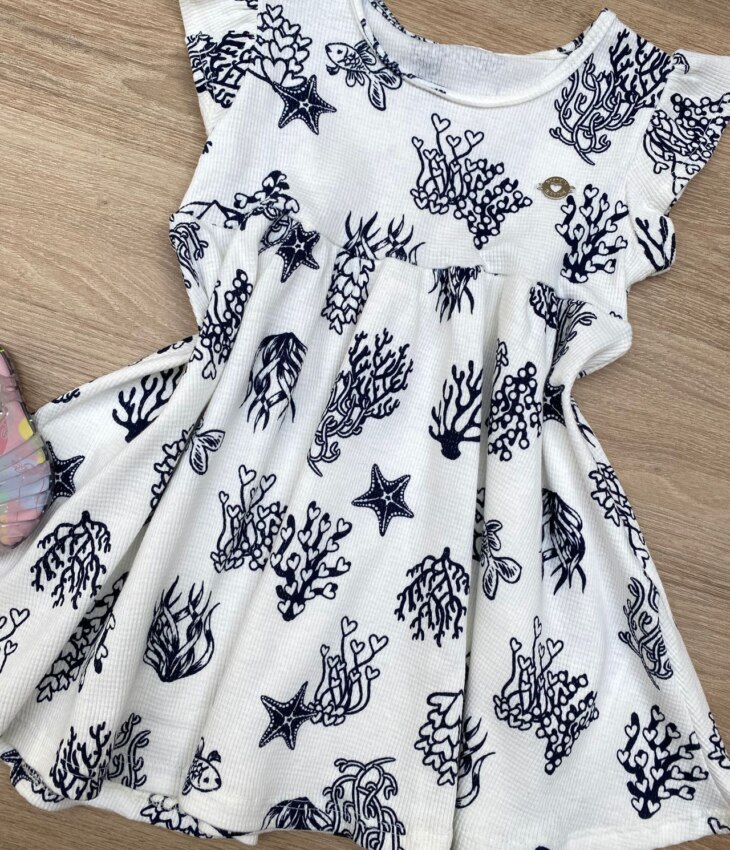 fernandaramoskids com br Vestido Infantil Feminino Ribana Cross Estampado Off White 1