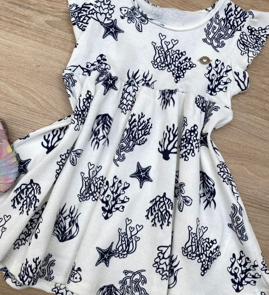 fernandaramoskids com br Vestido Infantil Feminino Ribana Cross Estampado Off White 1