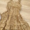 fernandaramoskids com br Vestido Infantil Feminino Soltinho Alça com Babado Animal Print Bege 1
