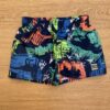 Bermuda Infantil Masculina Azul Estampada com Dinossauros Fernanda Ramos Kids