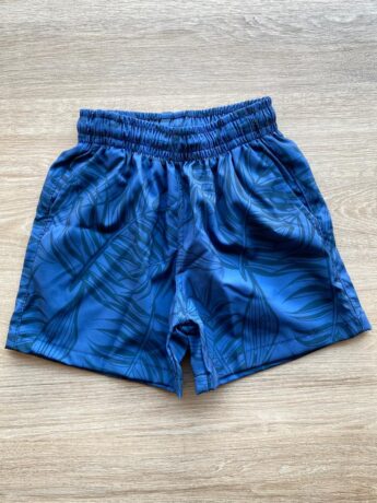Bermuda Infantil Masculina Estampada Folhagem Azul fernanda ramos kids