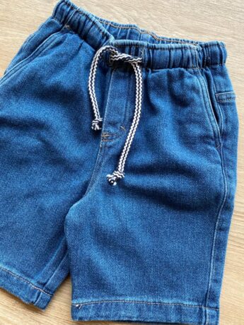 fernandaramoskids com br Bermuda Infantil Masculina Jeans Médio com Cordão e Bolsos1
