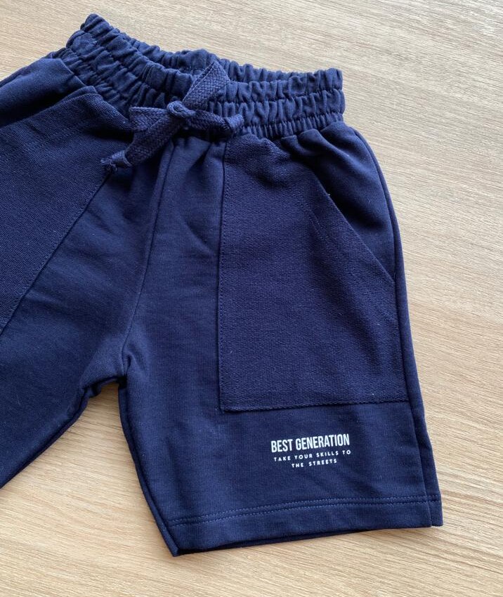 fernandaramoskids com br Bermuda Masculina Infantil Azul Marinho Best Generation1