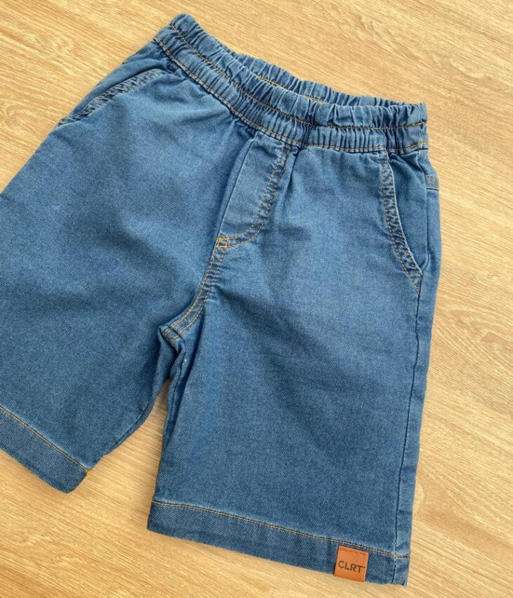 fernandaramoskids com br Bermuda Masculina Infantil Jeans com Bolsos1