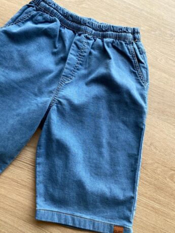 fernandaramoskids com br Bermuda Masculina Infantil Jeans Lavagem Média com Bolsos1