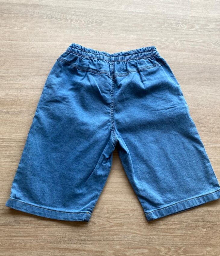 fernandaramoskids com br Bermuda Masculina Infantil Jeans Lavagem Média com Bolsos2