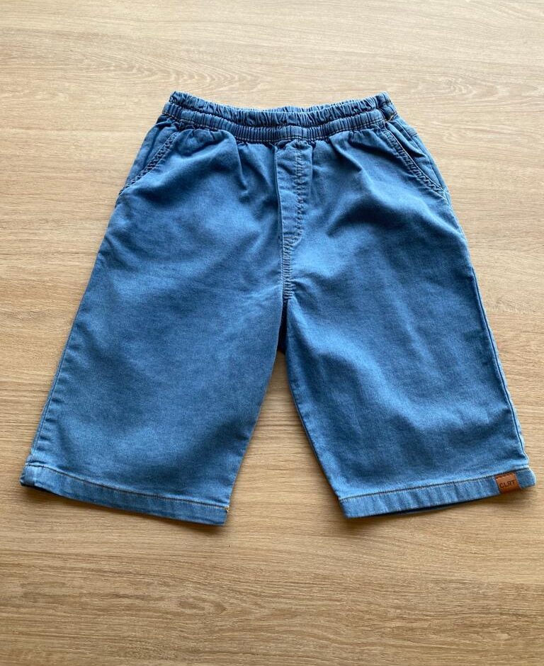 fernandaramoskids_com_br- Bermuda Masculina Infantil Jeans Lavagem Média com Bolsos Fernanda Ramos Kids