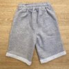 fernandaramoskids com br Bermuda Masculina Infantil Moletom Cinza com Cordão2