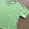 fernandaramoskids com br Blusa Cropped Feminina Infantil Manga Curta Verde com Detalhe de Flor1
