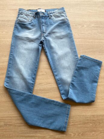 Calça Masculina Infantil Jeans Claro Skinny com Bolsos Fernanda Ramos Kids