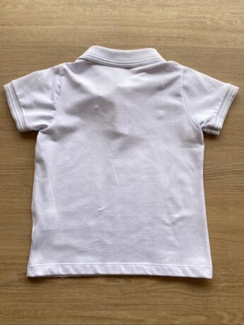 Camiseta Infantil Masculina Casual Slim Ogochi Gola Polo Branca da Fernanda Ramos Kids Fernanda Ramos Kids