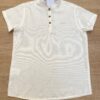 Camisa Masculina Infantil Manga Curta Ogochi Off White Fernanda Ramos Kids