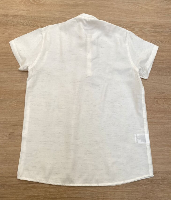 fernandaramoskids com br Camisa Masculina Infantil Manga Curta Ogochi Off White2