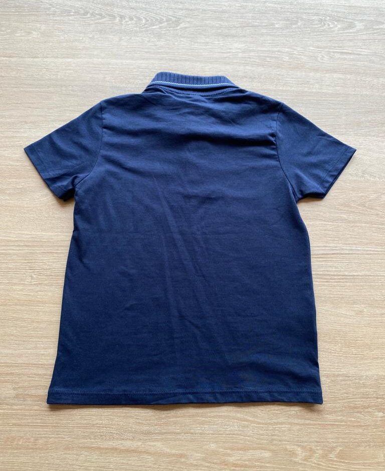 fernandaramoskids com br Camisa Polo Tradicional Masculina Infantil Manga Curta Azul Marinho2