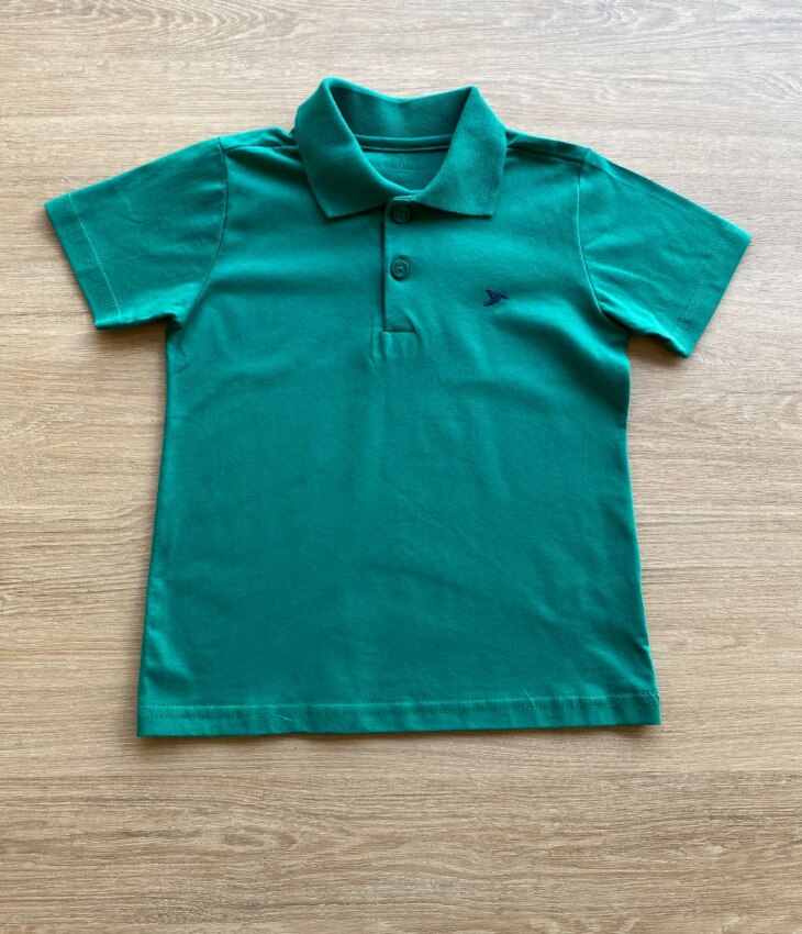 fernandaramoskids com br Camiseta Gola Polo Masculina Infantil Manga Curta Verde1
