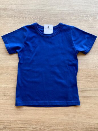Camiseta Infantil Masculina Básica Manga Curta Azul Bic Fernand Ramos Kids