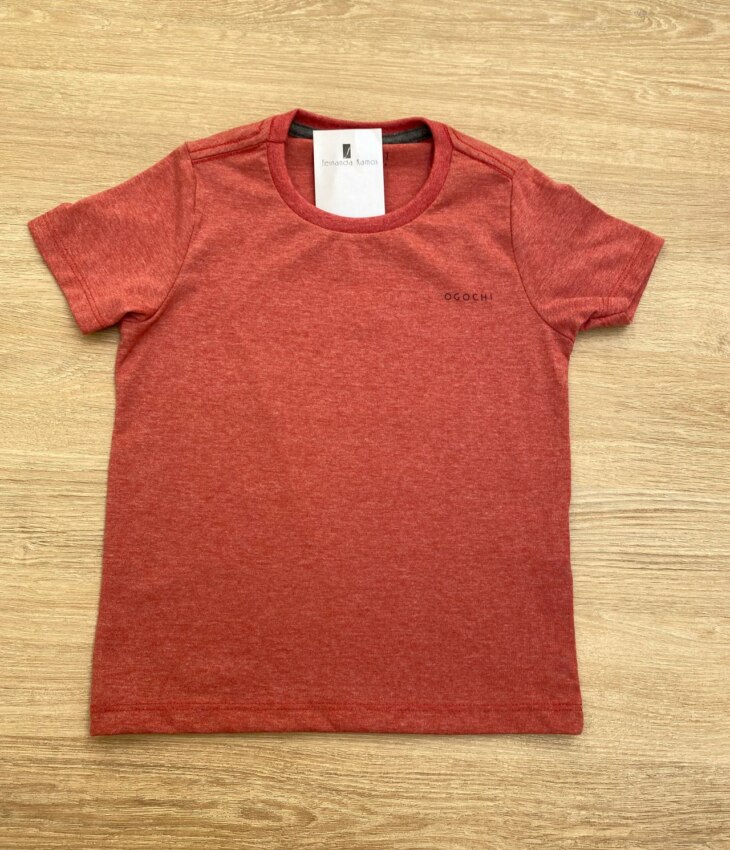 fernandaramoskids com br Camiseta Infantil Masculina Essencial Ogochi Vermelha Mesclada1