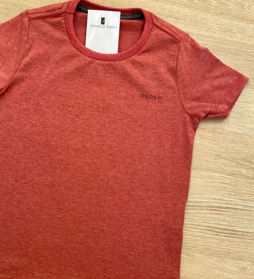 fernandaramoskids com br Camiseta Infantil Masculina Essencial Ogochi Vermelha Mesclada2