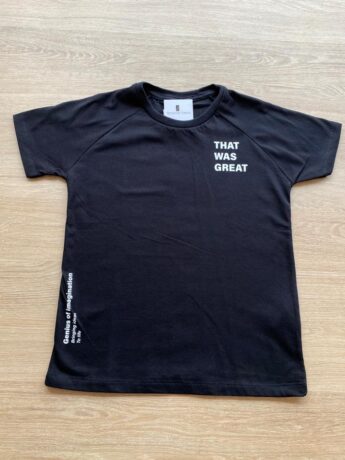 Camiseta Infantil Masculina Genius Preta com Estampa Fernanda Ramos Kids