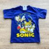 Camiseta Infantil Masculina Manga Curta Azul Bic com Estampa Fernanda Ramos Kids