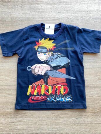 Camiseta Infantil Masculina Manga Curta Azul Marinho com Estampa Fernanda Ramos Kids