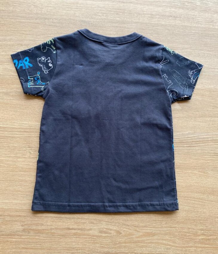 fernandaramosstore com br Camiseta Infantil Masculina Manga Curta Azul Marinho Estampada3