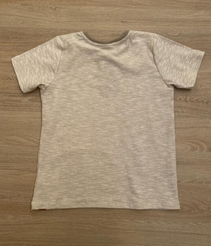 fernandaramoskids com br Camiseta Infantil Masculina Manga Curta Bege Coqueiro2
