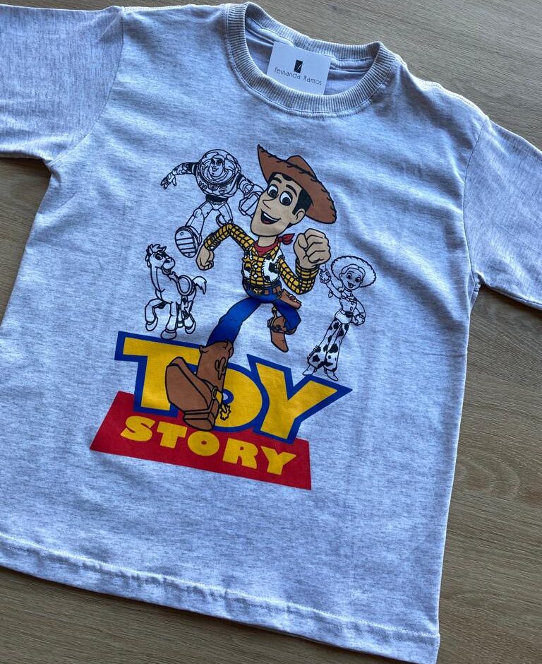 fernandaramoskids com br Camiseta Infantil Masculina Manga Curta Cinza com Estampa1
