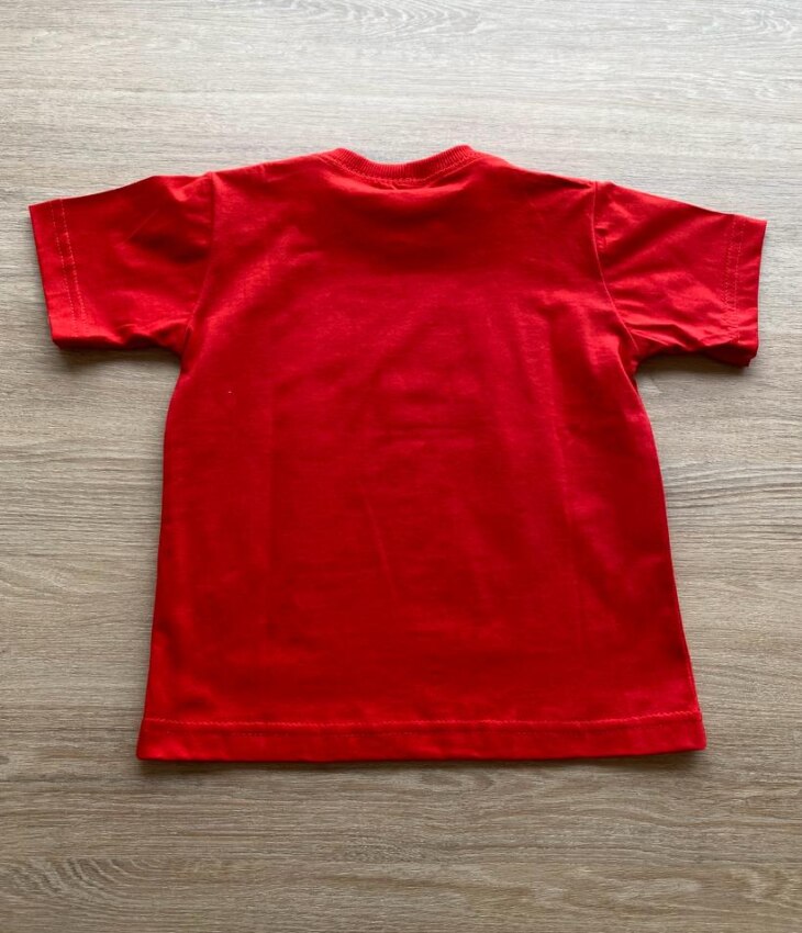 fernandaramoskids com br Camiseta Infantil Masculina Vermelha com Estampa4