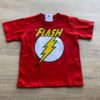 fernandaramoskids com br Camiseta Infantil Masculina Vermelha com Estampa em Amarelo1