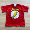 Camiseta Infantil Masculina Vermelha com Estampa em Amarelo Fernanda Ramos Kids