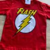 fernandaramoskids com br Camiseta Infantil Masculina Vermelha com Estampa em Amarelo2
