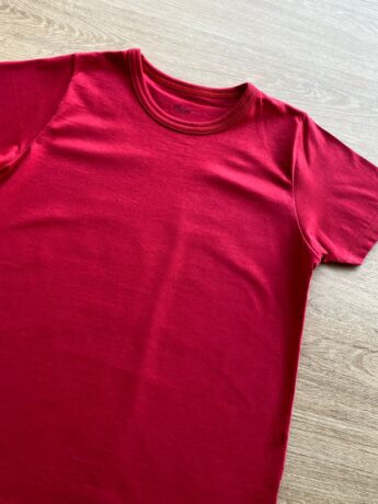 fernandaramoskids com br Camiseta Masculina Infantil Básica Manga Curta Vermelha1