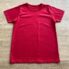 Camiseta Masculina Infantil Básica Manga Curta Vermelha Fernanda Ramos Kids