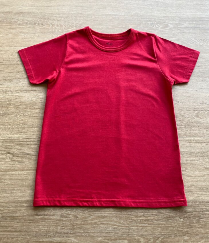 fernandaramoskids com br Camiseta Masculina Infantil Básica Manga Curta Vermelha2