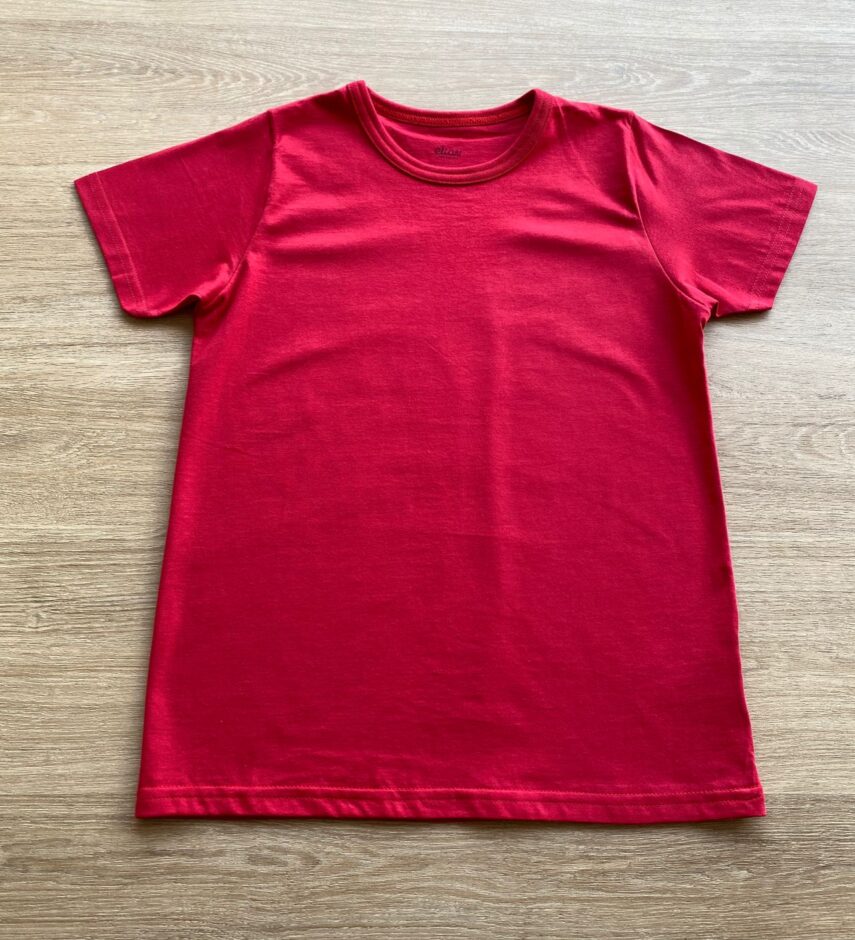 fernandaramoskids com br Camiseta Masculina Infantil Básica Manga Curta Vermelha2