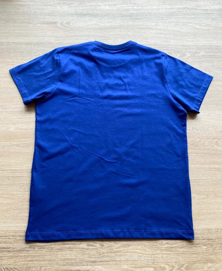 fernandaramoskids com br Camiseta Masculina Infantil Essencial Manga Curta Azul2