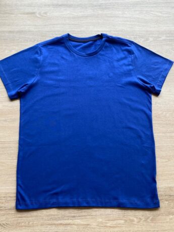 Camiseta Masculina Infantil Essencial Manga Curta Azul Fernanda Ramos Kids
